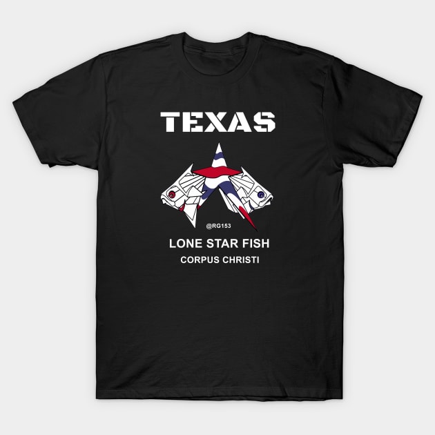 Lone Star State Fishing, Corpus Christi TX T-Shirt by The Witness